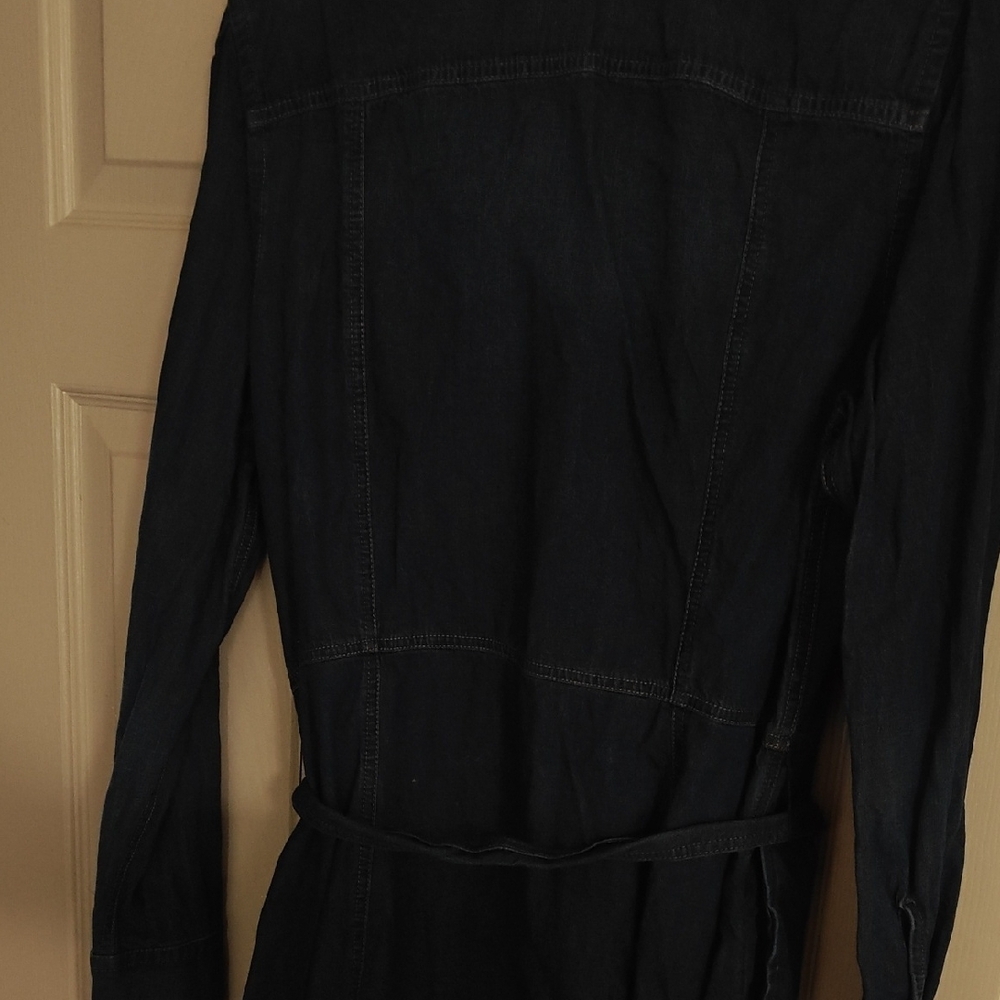 Ralph Lauren Dark Blue Denim Trench Dress - Picture 5 of 6